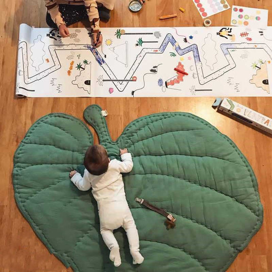 Baby Carpet Cotton Tree Leaf Crawling Floor Mat - Fancy Nursery