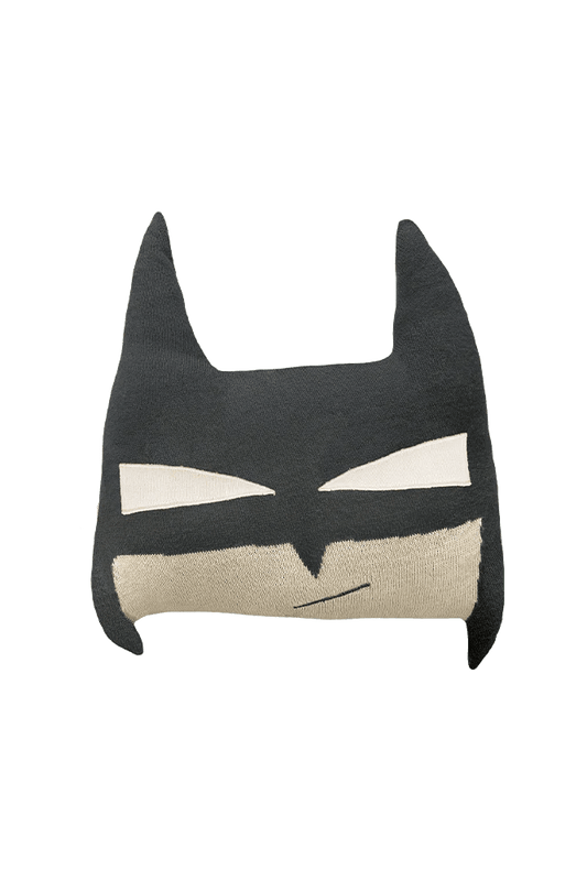 Lorena Canals Knitted Cushion Batboy 1' x 1' 2" - Fancy Nursery