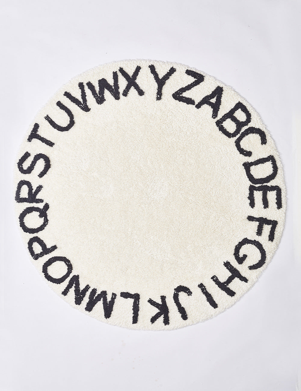 Kids Alphabet Rug, Educational Round Rug