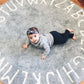 Kids Alphabet Rug, Educational Round Rug