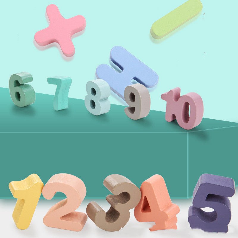 3 in 1 Montessori Educational Wooden Numbers Board - Fancy Nursery