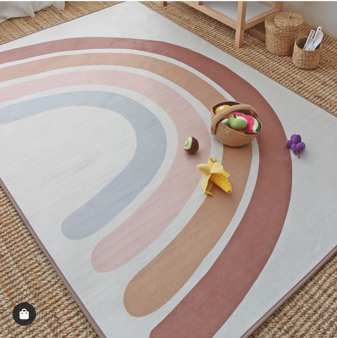 Boho Nordic Children's Room Rainbow Carpet - Fancy Nursery