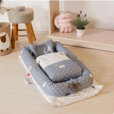 Crib Anti-pressure Newborn Foldable Portable Crib Middle Bed Baby Infant Mattress Bionic Travel Bed - Fancy Nursery