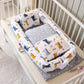 Crib Anti-pressure Newborn Foldable Portable Crib Middle Bed Baby Infant Mattress Bionic Travel Bed - Fancy Nursery