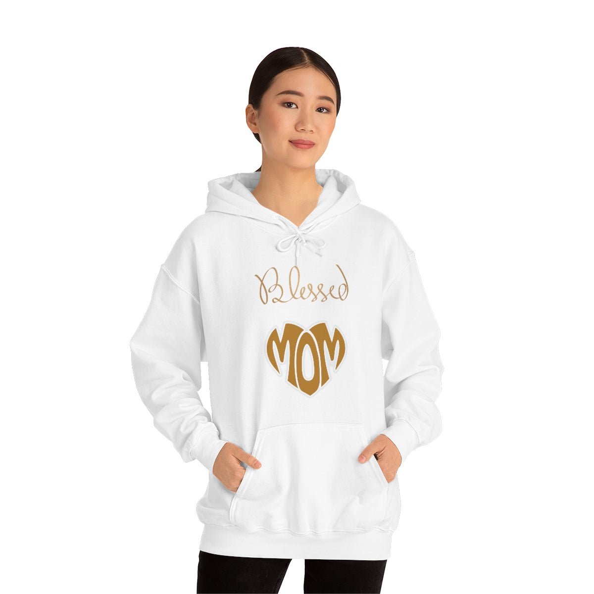 Heavy Blend Hooded Sweatshirt Blessed Mom Hoodie - Fancy Nursery