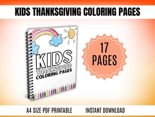 Kids Thanksgiving Coloring Pages - Printable Downloads - Fancy Nursery
