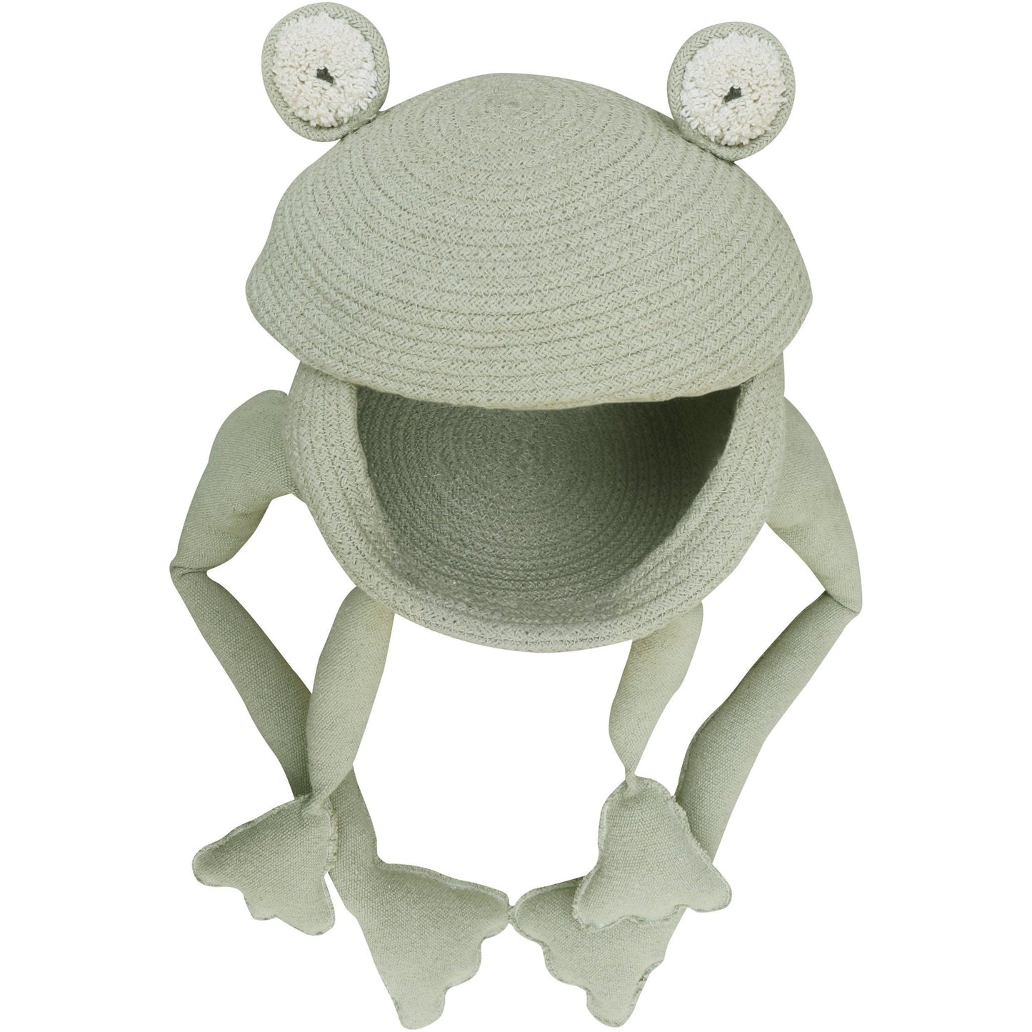 Lorena Canals Basket Fred the Frog - Toy Storing Bin - Fancy Nursery