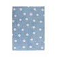 Lorena Canals Kids Washable Rug Polka Dots Blue-White 4' x 5' 3" - Fancy Nursery
