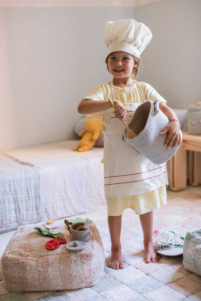 Lorena Canals Play Basket Little Chef 8" x8" - Fancy Nursery