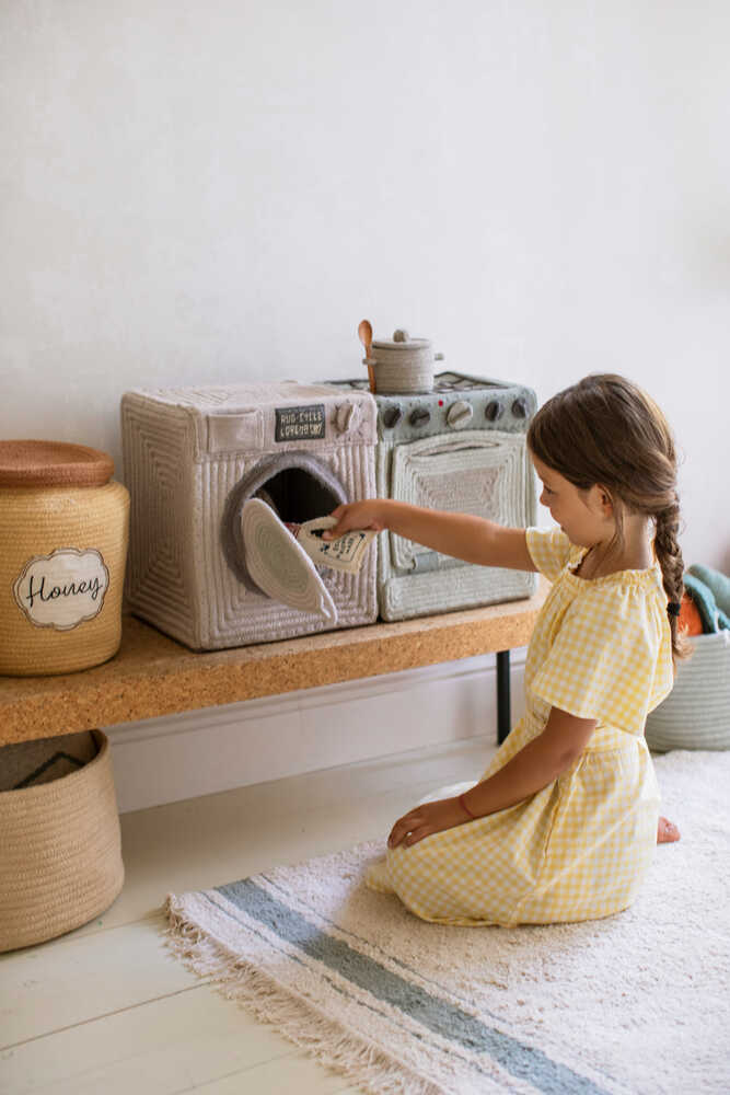 Lorena Canals Play Basket Washing Machine 1'x1'1" x 1' - Fancy Nursery