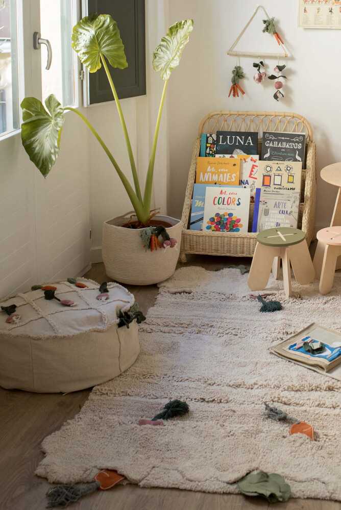Lorena Canals Pouf Tic-Tac-Toe Floor Cushion - Fancy Nursery