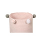 Lorena Canals Round Baby Nursery Storage Basket Bubbly Pink / Cesta bebé Bubbly Rosa - Fancy Nursery
