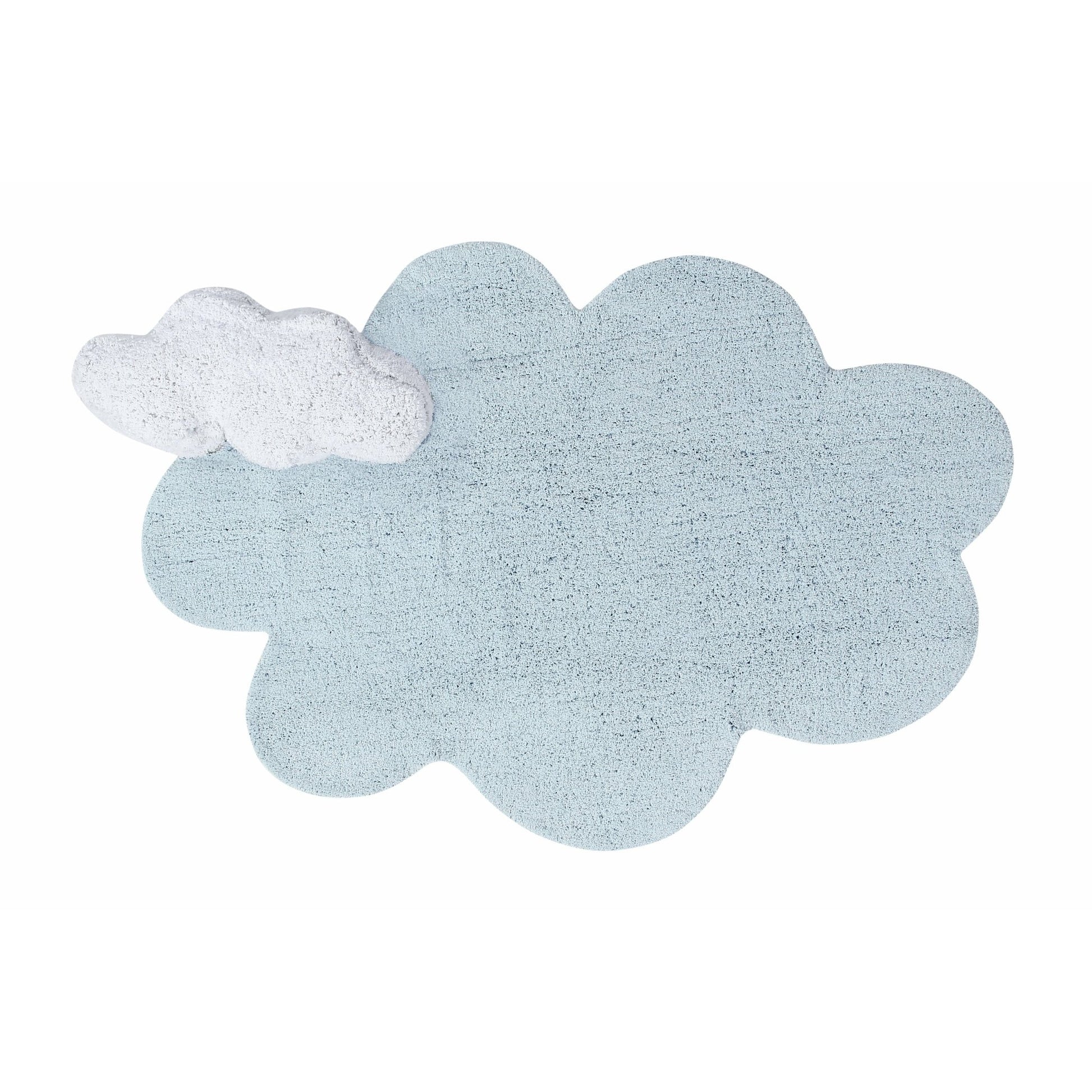 Lorena Canals Washable Cotton Nursery Rug Puffy Dream Blue / Puffy Dream Azul - Fancy Nursery