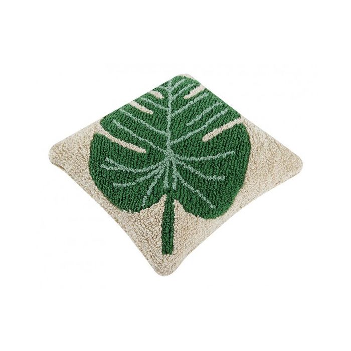 Lorena Canals Washable Knitted Cushion Monstera - Fancy Nursery