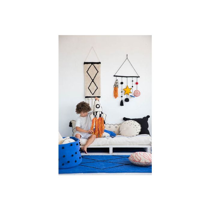 Lorena Canals Washable Knitted Cushion Rocket / Cojín Rocket - Fancy Nursery