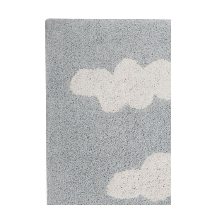Lorena Canals Washable Nursery Area Rug Clouds Grey 4' x 5' 3" - Fancy Nursery
