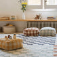 Lorena Canals Washable Rug Kitchen Tiles Blue Sage 4' x 5'3" - Fancy Nursery