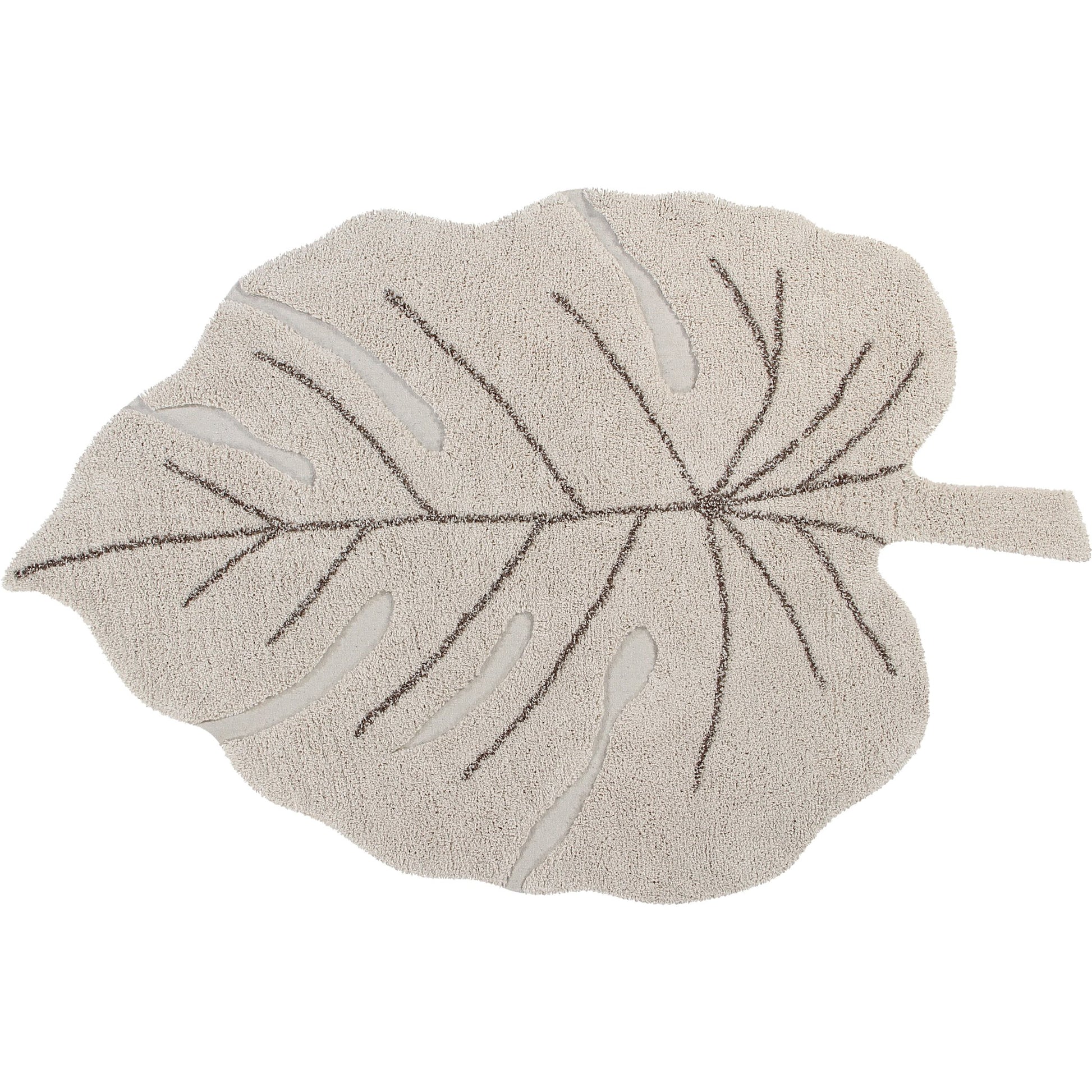 Lorena Canals Washable Rug Monstera Natural - Fancy Nursery
