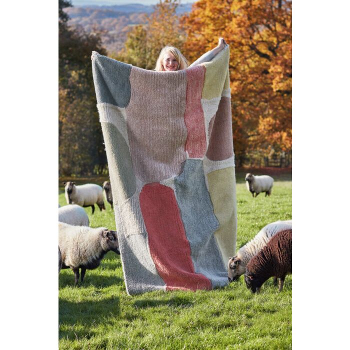 Lorena Canals Wool Rug Abstract 5' 7" x 8' - Fancy Nursery