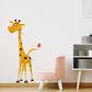 Nursery Giraffe Vinyl Wall Sticker - Baby Art Cute Funny Gift Animal Decor Decal - Boy Girl Africa Decorative Colourful Jungle Kid Print - Fancy Nursery