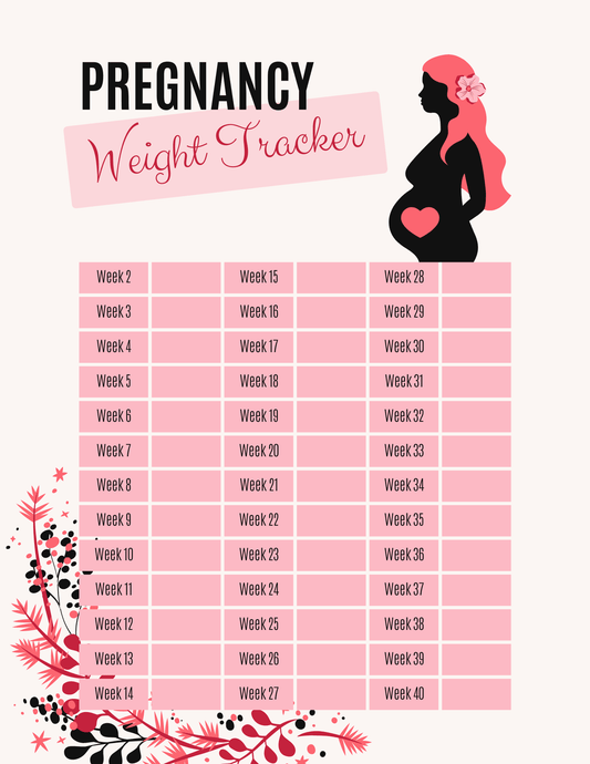 Pregnancy Weight Tracker - Fancy Nursery